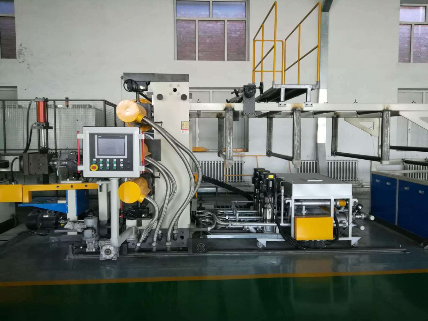 HDPE geocell-extrusieapparatuur Fabriekswinkel