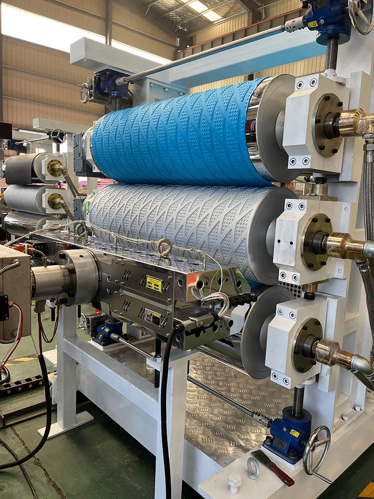 Tpe Tpv Tpu Tpr Anti Slip Mat Extruder Machine