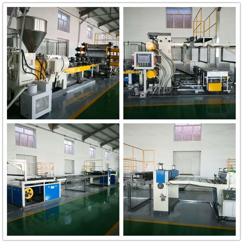 Geocell-plaatextrusiemachine met enkele schroef